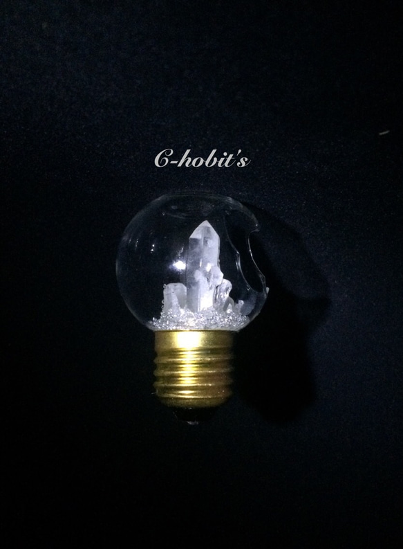 【送料無料】触れると光る！『夢幻水晶の電球』 4枚目の画像