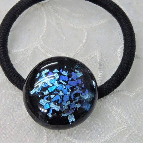 きらきらダイクロガラスのヘアゴム ヘアゴム osamukanchan 通販