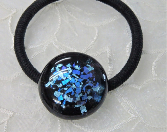 きらきらダイクロガラスのヘアゴム ヘアゴム osamukanchan 通販