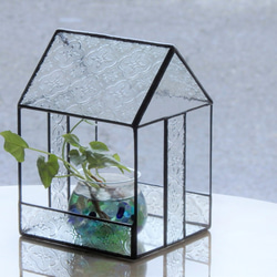 ステンドグラスのテラリウム(観葉植物、ドールハウスにも) 1枚目の画像