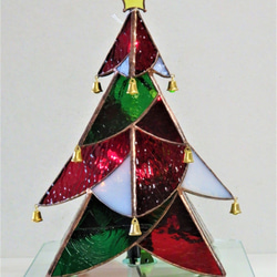 Xmas★クリスマスツリーのランプ(４段)点滅花火球付き 1枚目の画像