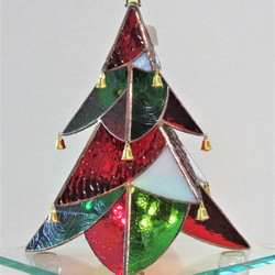 Xmas★クリスマスツリーのランプ(４段)点滅花火球付き 2枚目の画像