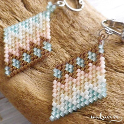 Rhombus Earring 　Native pattern 2枚目の画像