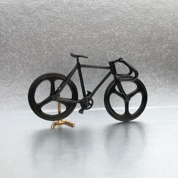 自転車ペンダント ドロップハンドル - Black 1枚目の画像