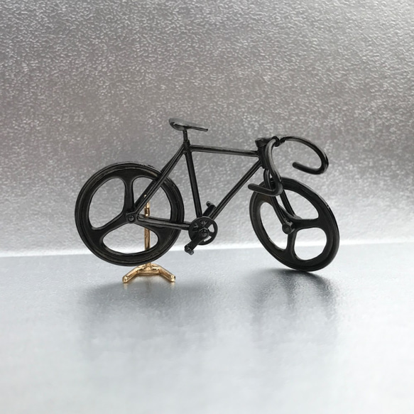 自転車ペンダント ドロップハンドル - Black 2枚目の画像