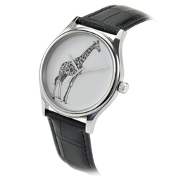 長頸鹿手錶(黑白) - 男女兼用 - 全球免運 第2張的照片