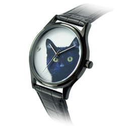 特別な黒猫の腕時計 (ハロー) - ユニセックス - 世界中に無料配送 2枚目の画像