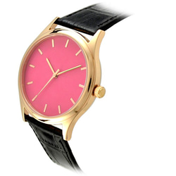 玫瑰金 (粉紅面) 手錶 - 男女兼用 - 全球免運 第2張的照片