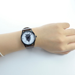 貓頭鷹手錶 (黑色) - 男女兼用 - 全球免運 第5張的照片
