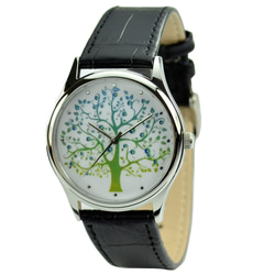 聖誕禮物 - 生命樹手錶 (綠樹)  - 男女兼用 - 全球免運 第1張的照片