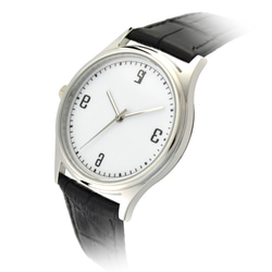 左手錶 白色 反數字  - 男女兼用 - 全球免運 第2張的照片