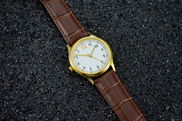 逆時針手錶 金殼 - 中性 - 全球免運 第5張的照片