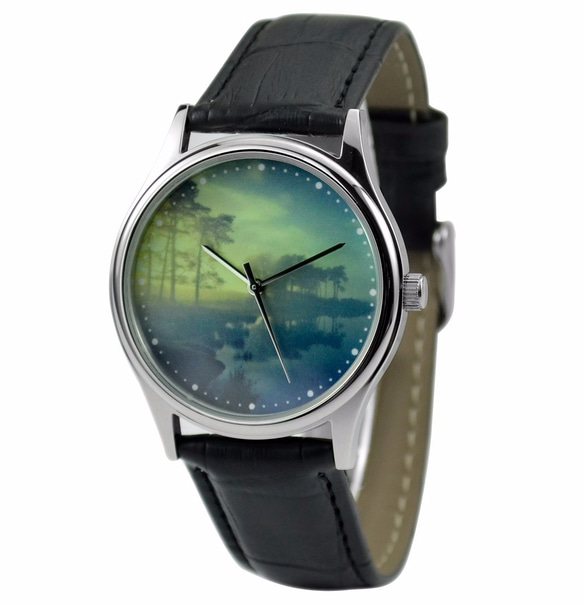 迷霧湖泊手錶-中性-全球免運 第2張的照片