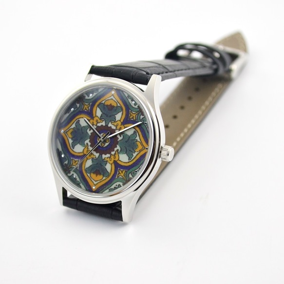 藝術磁磚花紋手錶 - 中性 -全球免運費 第5張的照片