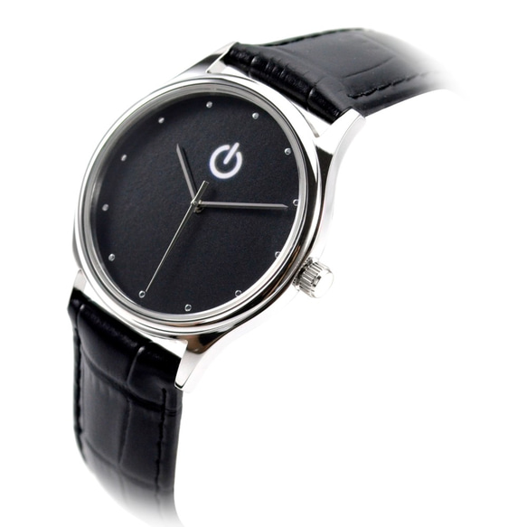 簡約黑面(I/O)手錶 - 全球免運費 第2張的照片