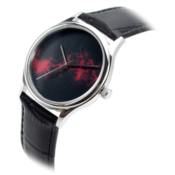 簡約黑面(火焰)手錶 - 全球免運費 第2張的照片