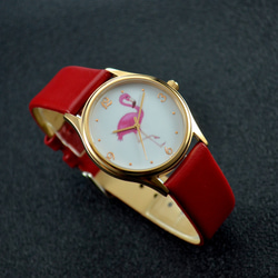 紅鶴手錶 紅色帶 中性設計 全球免運費 第3張的照片