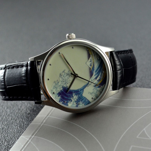 ZEN ART WATCH 「雲中富士ノ図」腕時計 ケース付き ユニセックス ZEN ART WATCH 「雲中富士ノ図」腕時計 ケース付き ユニセックス