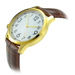 逆時針手錶 金殼 - 大裝 - 全球免運 第2張的照片