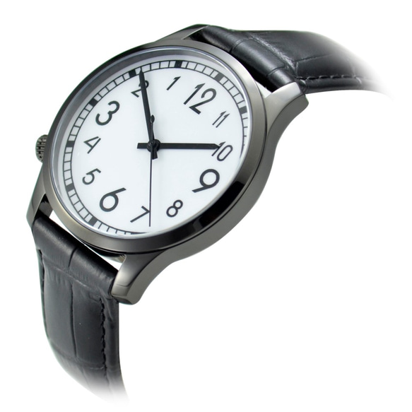 逆時針手錶 黑殼 - 大裝 - 全球免運 第2張的照片