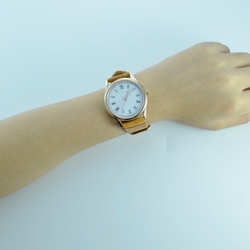 逆時針手錶 羅馬字 玫瑰金殼 - 全球免運 第7張的照片