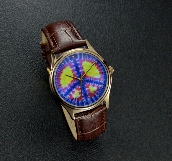 扎染圖案手錶 中性設計 全球免運 第4張的照片