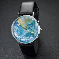 立體地球紋路手錶 薄裝 全球免運 第2張的照片