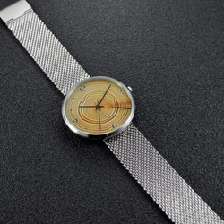 年輪手錶 大裝 配織網鋼帶 中性設計 全球免運 第5張的照片