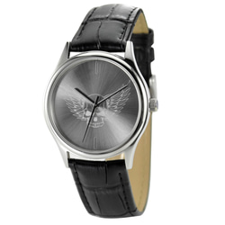 聖誕禮物 太陽紋錶面手錶 (翼骷髏頭) 中性設計 全球免運 第1張的照片