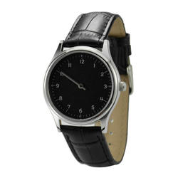 慢活(Slow time) 手錶 優雅數字 黑面 - 中性設計 - 全球免運費 第1張的照片