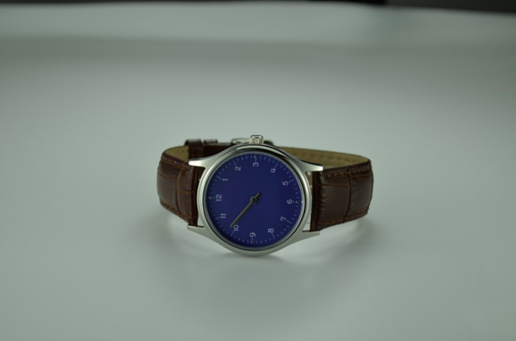 慢活(Slow time) 手錶 優雅數字 藍面 - 中性設計 - 全球免運費 第3張的照片