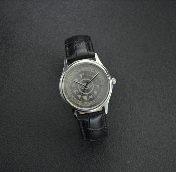 12星座盤手錶  (太陽紋) - 中性 - 全球免運費 第5張的照片