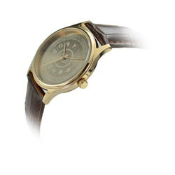 12星座盤手錶  (太陽紋) 玫瑰金 - 中性 - 全球免運費 第2張的照片