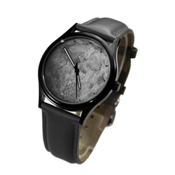 灰色月球手錶 黑殼  - 中性 - 全球免運 第2張的照片