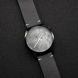 灰色月球手錶 黑殼 - 大裝 - 全球免運 第4張的照片