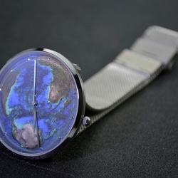 藍地球手錶 配米蘭帶 全球免運 第5張的照片