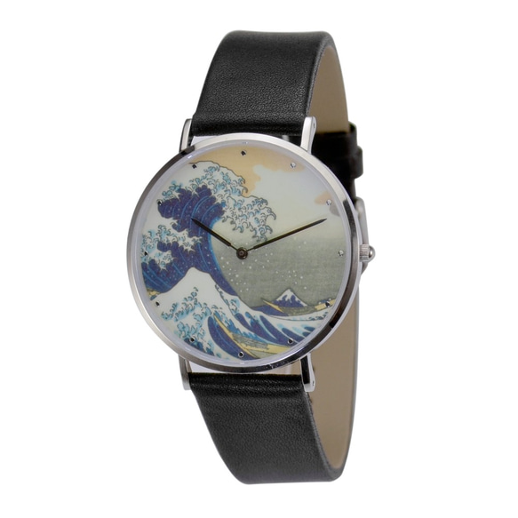 nameless 浮世繪手錶 (神奈川沖浪裏) 薄裝設計 全球免運 第1張的照片