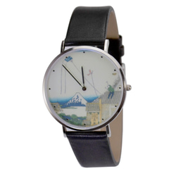 名前のない浮世絵時計（江都駿河町にある三井のスケッチ3枚）薄型デザインで世界中に送料無料 1枚目の画像