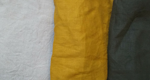 セール❗️【送料無料】リネンのタックスカート   アウトポケット付き ロング丈 6枚目の画像