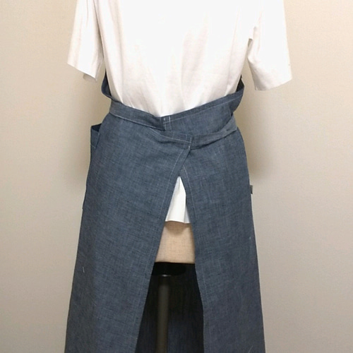 薄手ツイルのシンプルエプロン プレゼントにも最適！ エプロン