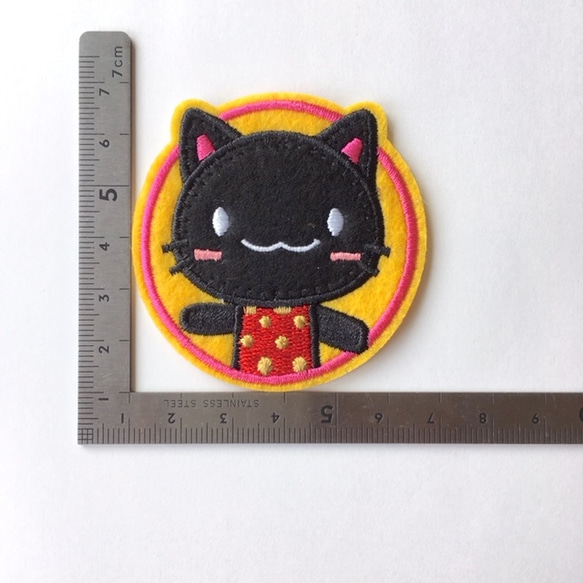 【送料84円／お試し４個セット】ワッペン　アップリケ（アイロンワッペン　刺繍　猫　カエル　ワニ　ひよこ） 6枚目の画像