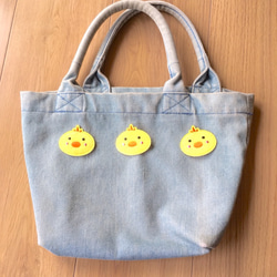 【送料84円／お試し４個セット】ワッペン　アップリケ（アイロンワッペン　刺繍　猫　カエル　ワニ　ひよこ） 10枚目の画像