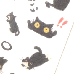【mさま検討中】猫シール５種類セット：送料84円：可愛い黒猫がたくさん！！＋オプションでカラー猫シール 3枚目の画像