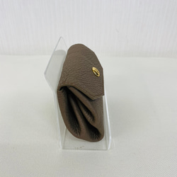 トリヨンクレマンス使用 ドイツホックミニ財布 エトープ 2枚目の画像
