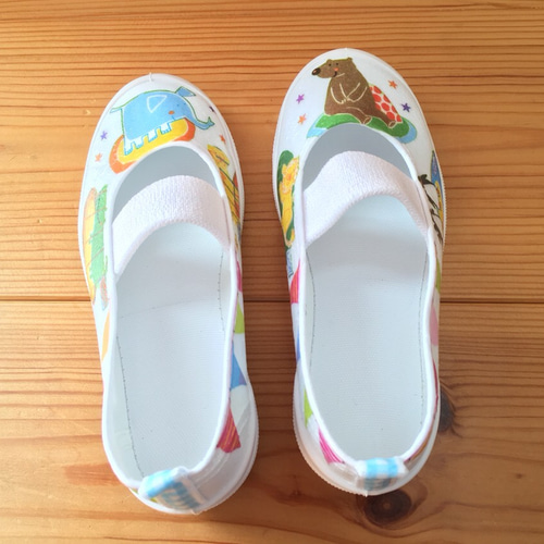 オーダー☆デコパージュ上履き・上靴 靴 K＊Smama 通販