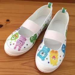 サイズ14センチからオーダー☆デコパージュ上履き 靴 K＊Smama 通販