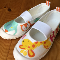 サイズ14センチからオーダー☆デコパージュ上履き 靴 K＊Smama