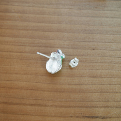 【銀景泰藍】綠蛙耳環 第5張的照片