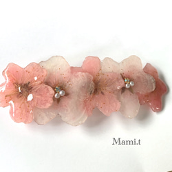 《Mami.t》  桜のバレッタ 3枚目の画像