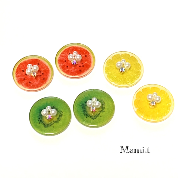 《Mami.t》  フレッシュフルーツ　イヤリング/ピアス 1枚目の画像